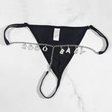 Crystal Letter Year Charm Body Chain Waist Belt Women