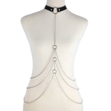 Sexy Body Chain Harness Women Metal Punk Style Nightclub