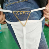 Letter Waist Chain Body Jewelry for Women