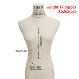 Copper Sequins Body Chain Necklace for Women