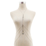 Copper Sequins Body Chain Necklace for Women