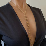 Copper Sequins Body Chain Necklace for Women