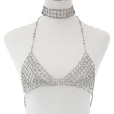 Sexy Rhinestone Bra Chain Body Accessories Jewelry