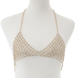Sexy Rhinestone Bra Chain Body Accessories Jewelry