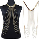 Sexy Chain Necklace Women Tassel Punk Long Necklace Female Jewelry