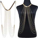 Sexy Chain Necklace Women Tassel Punk Long Necklace Female Jewelry