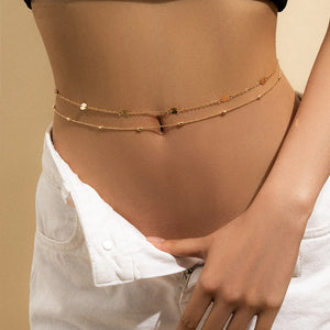 Sexy Chain Waist Body Jewelry Accessory for Women Waistband Party