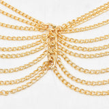 Sexy Chest Bra Thin Chain Waist Belly Necklace Bikini Bra Chain