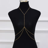 Double Layer Sexy Chest Chain Bra Bikini Body Jewelry