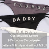 Sexy Multicolor Panties Body Chain Crystal 26 Initials Thong