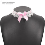 Sexy Lolita Lace Collar Choker Necklace Gothic BDSM Cosplay Party Jewelry