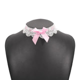 Sexy Lolita Lace Collar Choker Necklace Gothic BDSM Cosplay Party Jewelry