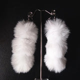 Fluffy Tassel Drop Earrings for Women