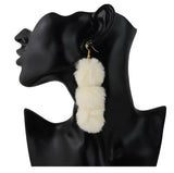 Fluffy Tassel Drop Earrings for Women