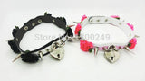 Sexy Harajuku Leather Lolita Flower Stud Rivets Punk Goth Collar Choker