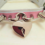 Harajuku Lolita Punk Goth LOCK High Rivet Necklaces Leather Choker