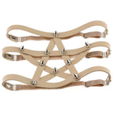 Sexy Heart Punk Rivet Garters Belt Women Layers Elastic Leg Garter Belt