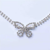Tassel Rhinestone Necklace Butterfly Necklace Women