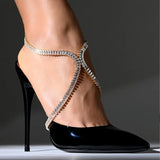 Crystal High Heel Anklet For Women Ankle Bracelet Leg Chain