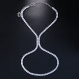 Full Crystal High Heel Anklet For Women Ankle Bracelet Leg Chain