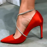 Crystal High Heel Anklet For Women Ankle Bracelet Leg Chain