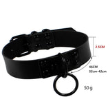 Sexy Goth Choker Leather Neck Bondage Cosplay Jewelry