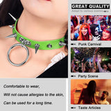 Sexy Harness Halloween Punk Collar Necklace Goth Leather Rivet Choker