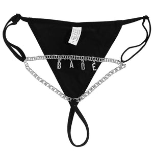 26 Initials Waist Chain Stainless Steel Bikini Thongs Body Chain