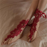 Sexy Lace Bridal Anklet Beach Wedding Foot Jewelry