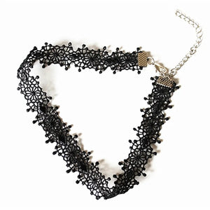 Sexy Lace Crochet Chokers Necklaces Women Flower Necklace Colar