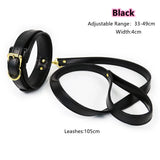 Leather Bondage Strap Punk Collar Choker Necklace