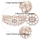 Hollow Rhinestone Crystal Choker Necklace for Women