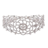 Hollow Rhinestone Crystal Choker Necklace for Women