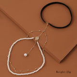 Sexy Pearl Leg Chain Anklet with Tassel Pendant