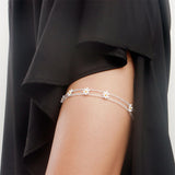 Sexy Tassel Pearl Leg Chain for Women Elastic Thigh Chain