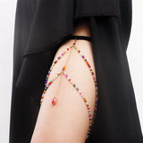 Sexy Tassel Pearl Leg Chain for Women Elastic Thigh Chain
