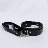 Sexy PU Leather Traction Rope Collar Necklace Punk Tassel Choker
