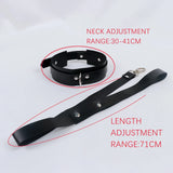 Sexy PU Leather Traction Rope Collar Necklace Punk Tassel Choker