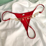 Sexy Rhinestone Golden Letter Body Chain for Women
