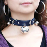 Punk Leather Choker Collar Bondage Cosplay Gothic Necklace