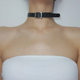 Sexy Punk Choker Collar Leather Choker Necklace Girls P
