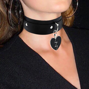Harajuku Cosplay Leather Collar Lightning Choker Necklace