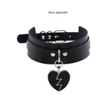 Harajuku Cosplay Leather Collar Lightning Choker Necklace