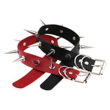 Sexy Punk Gothic Belt Choker Necklaces Leather Collar Rivet