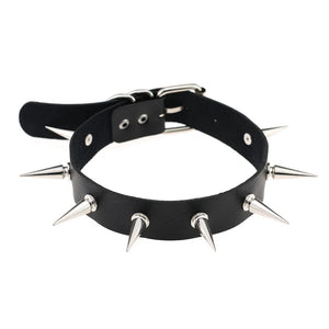 Sexy Punk Gothic Belt Choker Necklaces Leather Collar Rivet