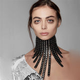 Sexy Punk Gothic Choker Leather Metal Women Collar Necklaces