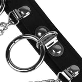 Sexy Punk Gothic Choker Collar with O-Rings Chains