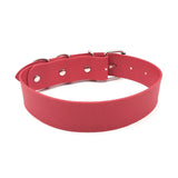 Sexy Punk Red Pu Leather Choker Collar Rhinestone Large