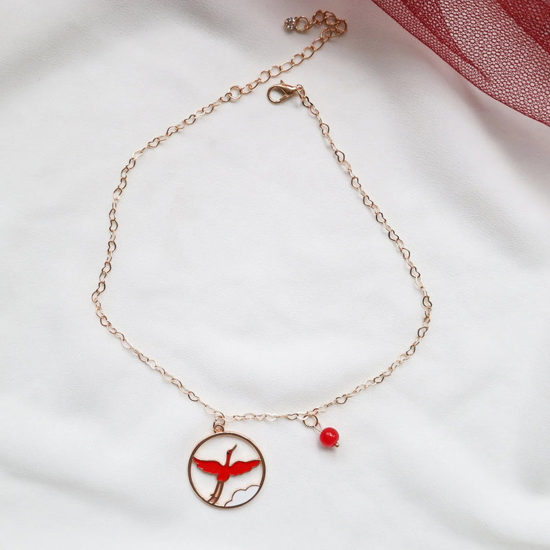 Red Lace Velvet Choker Necklace for Women