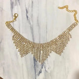 Rhinestone Women's Anklet Tassel Crystal Pendant Heels Accessory